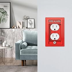 ShinyLuck Fire Alarm 1 Gang Electrical Duplex