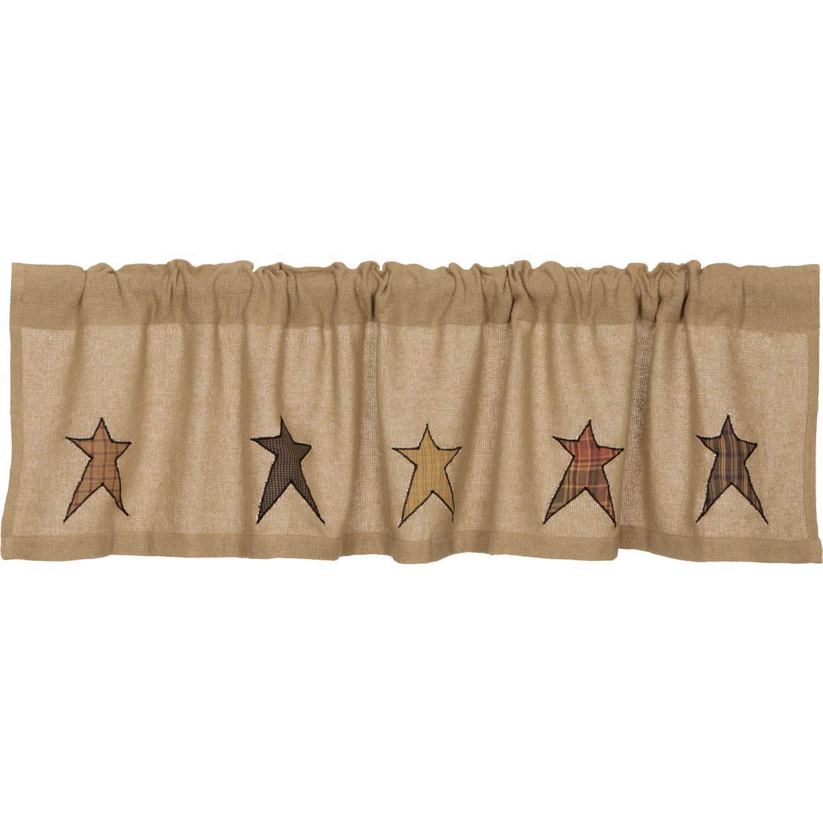 Bath Home Furniture Diy Primitive Burlap Star Shower Curtain