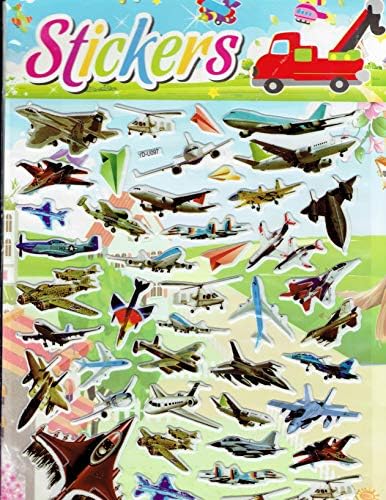 by soljo 3D Jet Airplane park sticker decal 1 sheet Dimensions: 25 cm x 20 cm