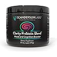 Scanderson Labs Clarity Prebiotic Blend – Optimize Gut and Mood via The Gut-Brain axis – one Month Supply – Easy to use, one Scoop mixes with Liquid or Food – Vegan, Soy-Free, Gluten-Free, Non-GMO
