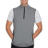 Three Sixty Six Men's Pullover Sweater - Dry Fit Breathable Half Zip Golf Jacket 4-Way Stretch Moisture Wicking & Anti-Odor