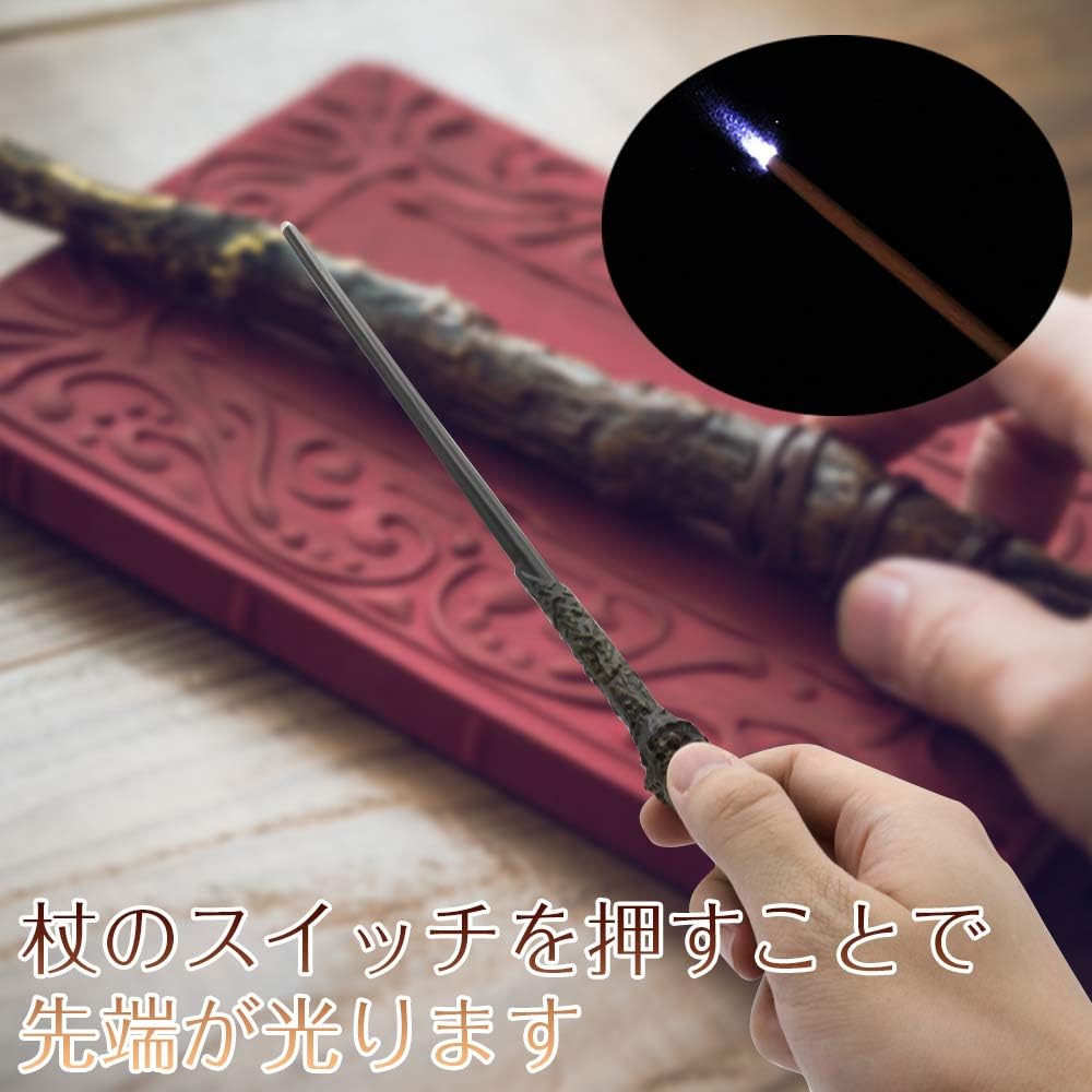 Amazon Co Jp Benecom ベネカン ハリー ポッター風 光る 魔法の杖 ステッキ Ledライト 魔法使い なりきり コスプレ 小道具 Usj おもちゃ ホビー