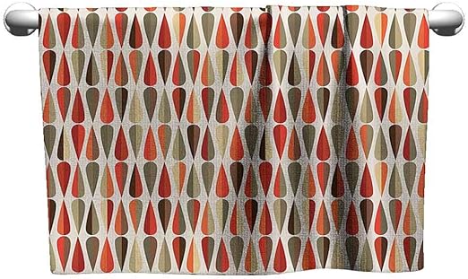 Amazon Com Fun Hand Towels Retro Decor Home Decor 60s 70s Style
