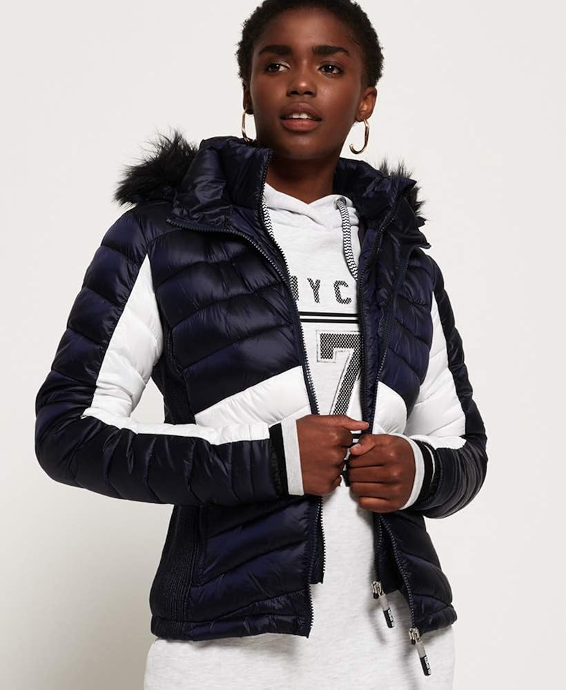 superdry hooded luxe chevron fuji jacket
