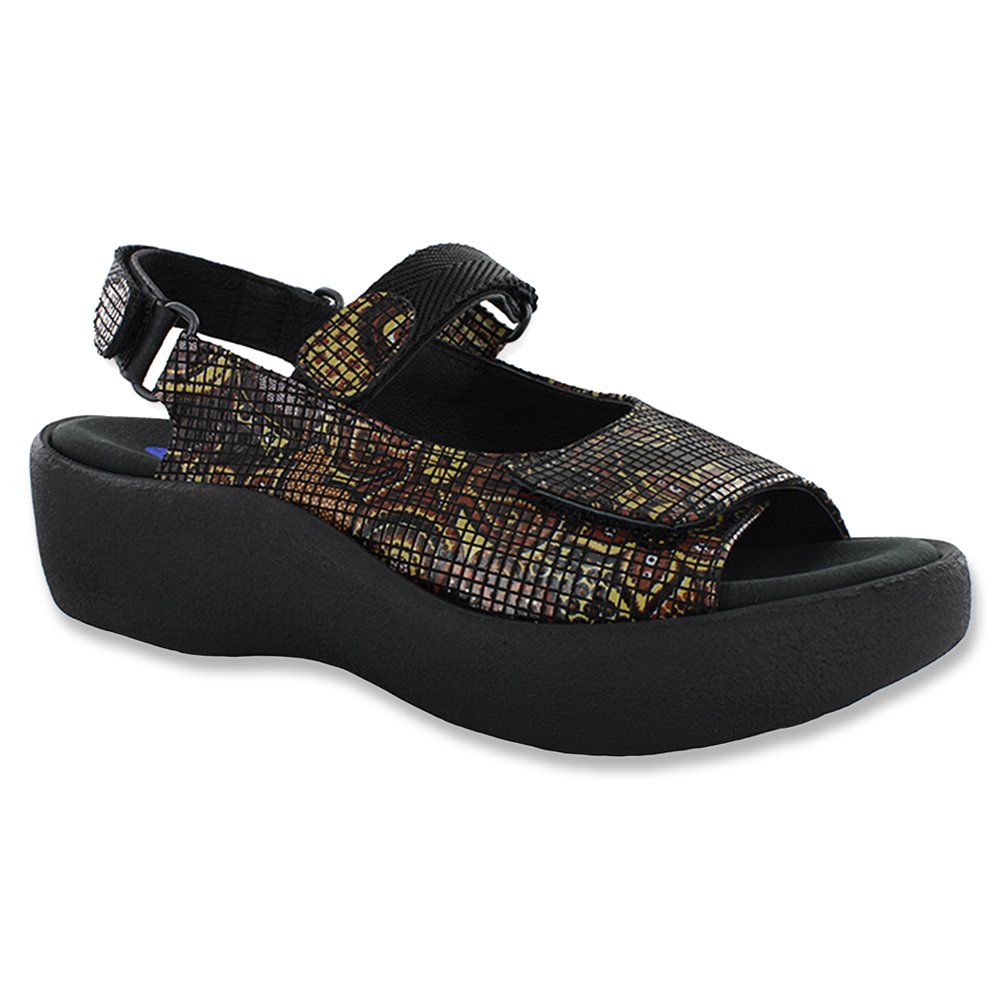 Wolky Women's Black Flower Print Jewel 36 (US Women's 4.5-5.0) B(M) US