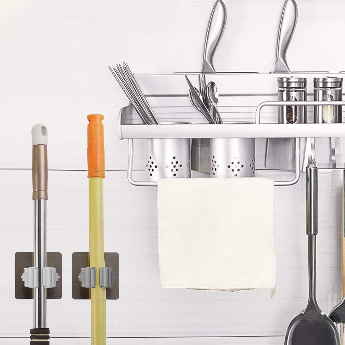 Autoadhesivo Gancho Soporte de Pared Organizador para Cocina Baño