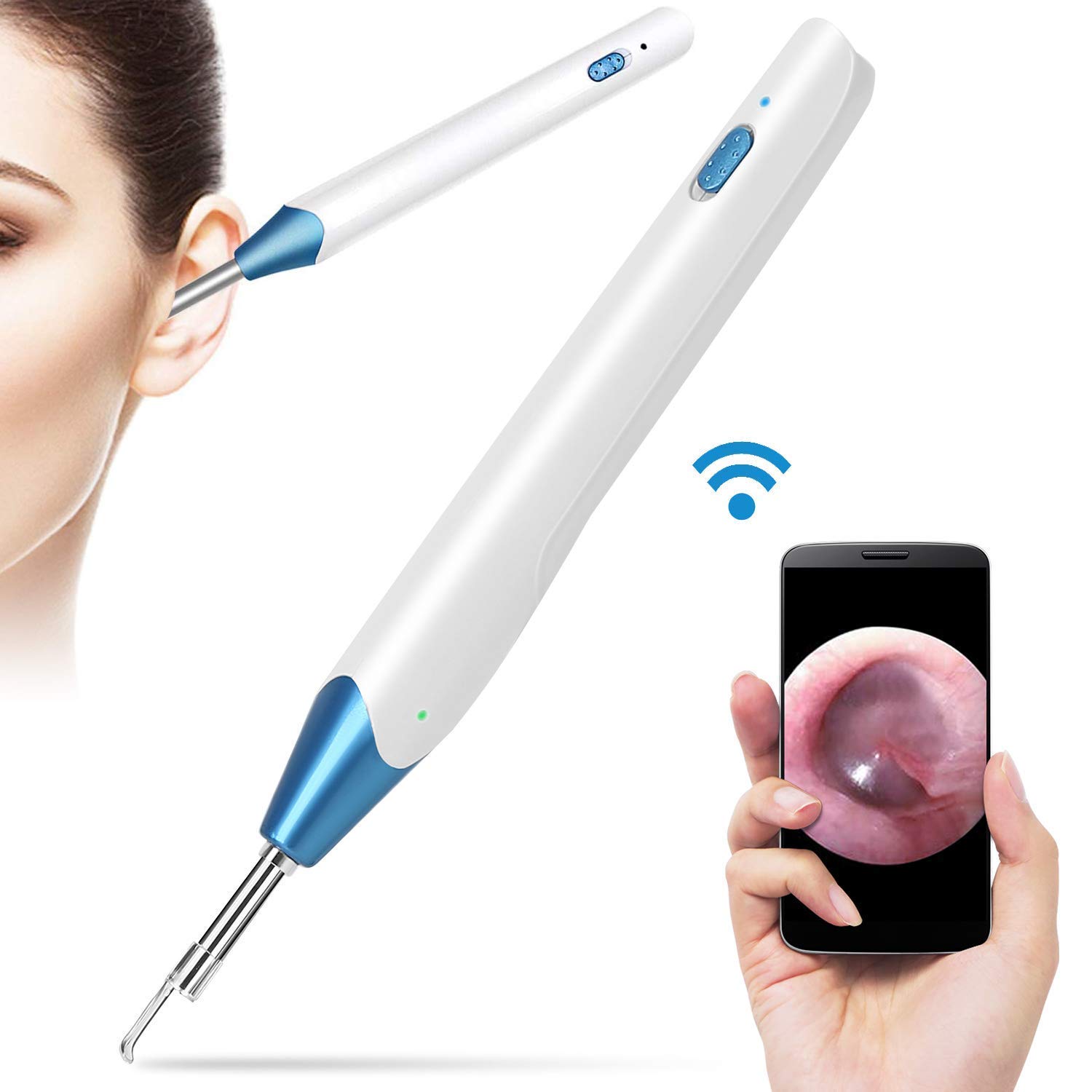 3.9 mm Otoscope Oreille Endoscope Oreille Caméra Oreille 1080P Outil de