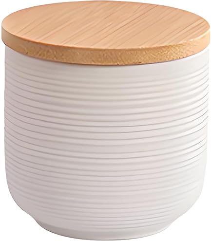 Rae Dunn By Magenta COFFEE Ceramic LL Medium 8 x 5 Canister (White