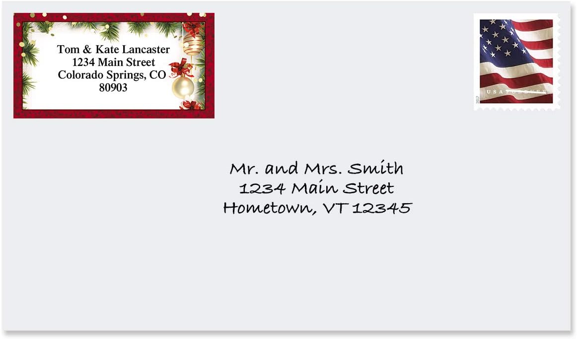 colorful images christmas address labels