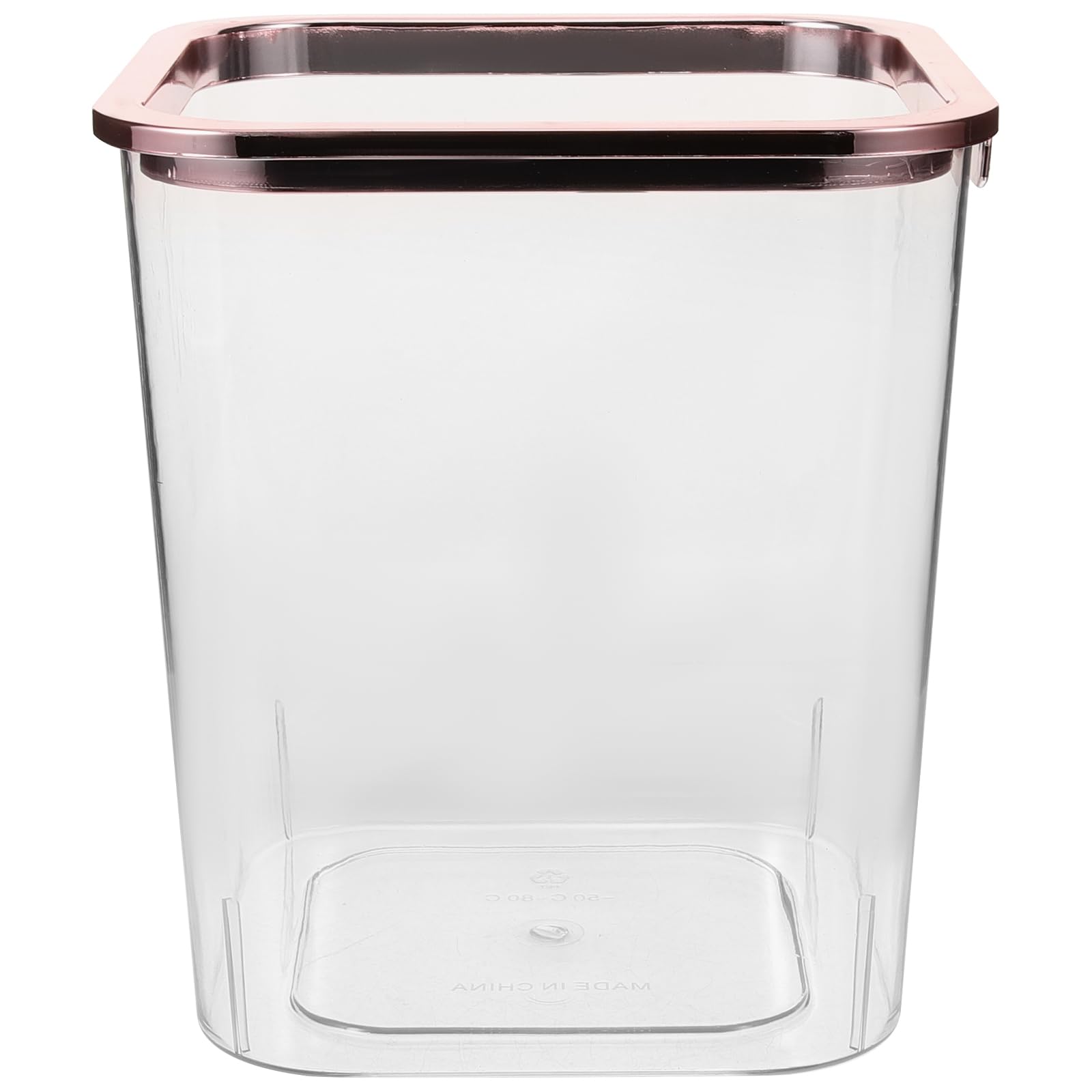 iplusmile Creative Square Trash can 8 Inch Clear Acrylic Wastebasket for Home Office Bedroom Small Decorative Rubbish Bin
