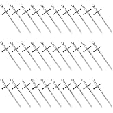 UNICRAFTALE 30Pcs Alloy Big Pendants Sword Antique Silver Dagger Metal Long Charm Anime Figures Decoration for DIY Necklace Earring Making Bookmarks Book Lover