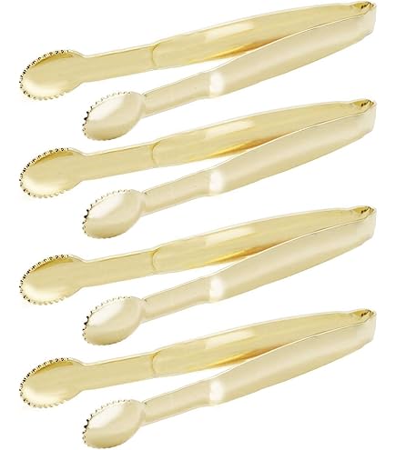 Buy 3PCS Mini Serving Tongs, 4Inch Rose Stainless Steel Sugar Cube