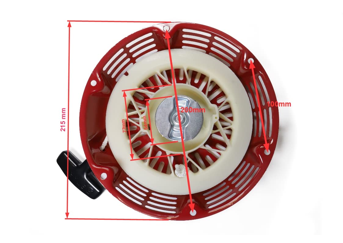 HOLZER Recoil Starter for 13 HP Petrol Engines / Pull Starter Motor Starter Hand Pull Starter