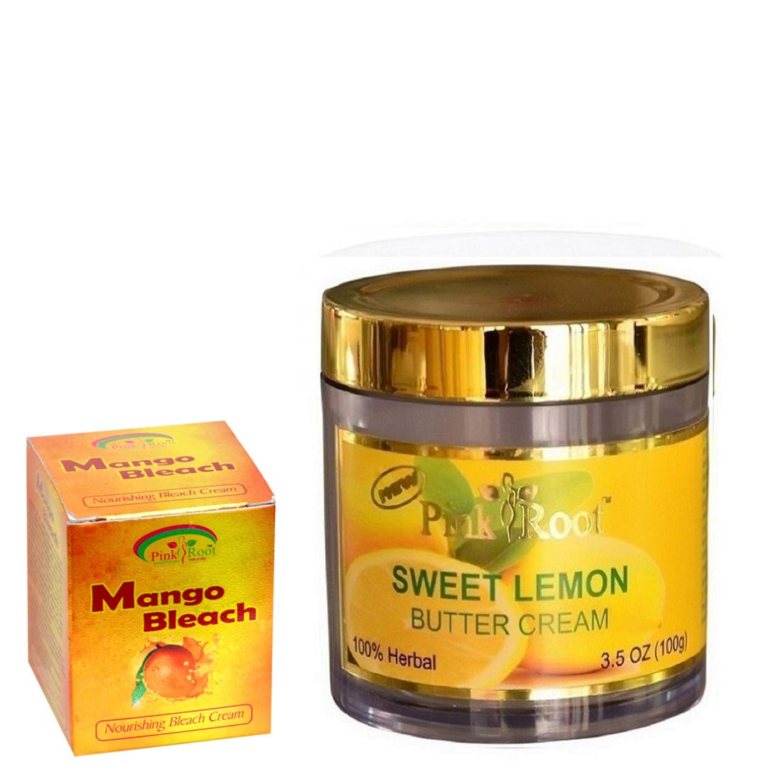 Pink Root Sweet Lemon Cream 100gm With Mango Bleach 50gm Amazon