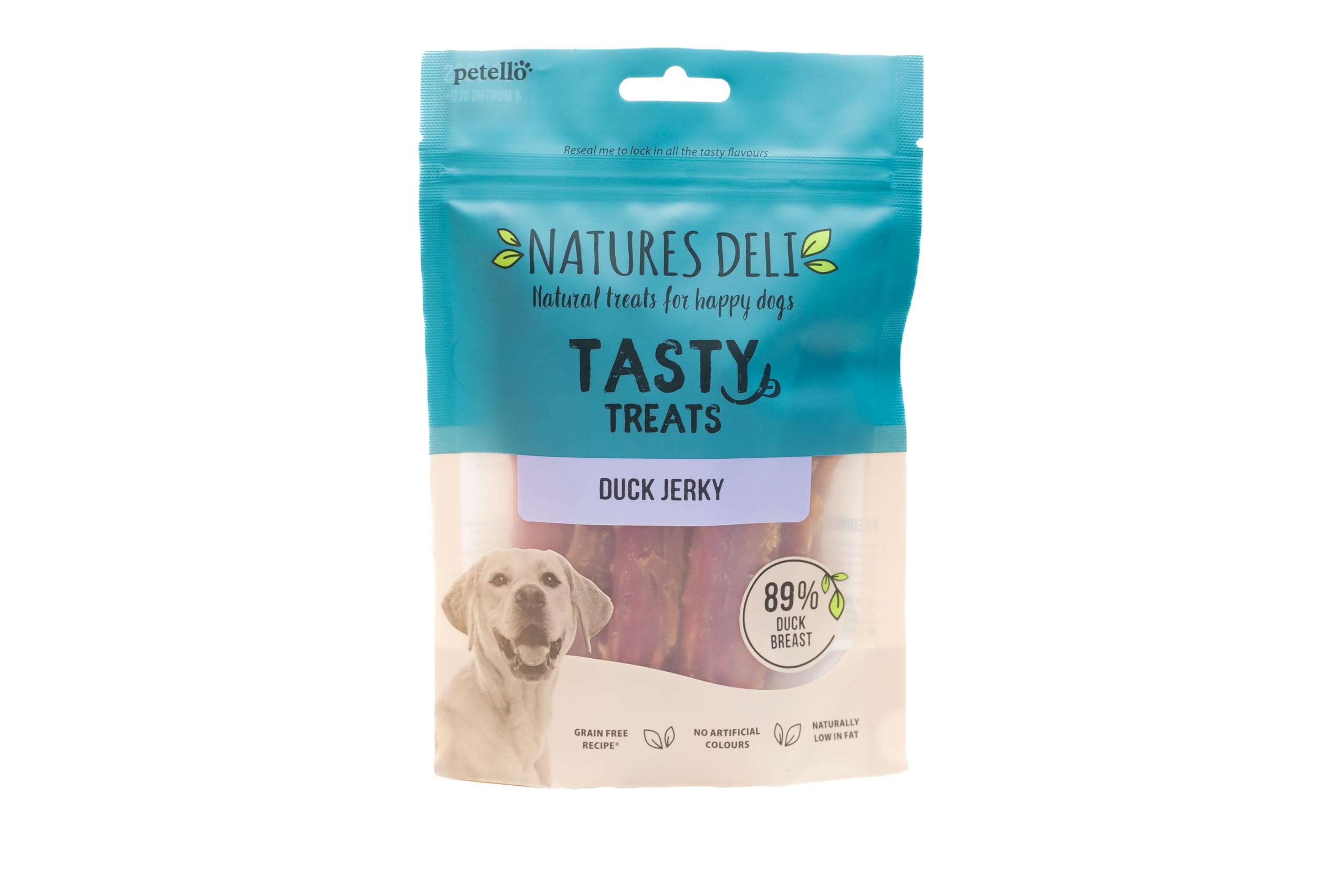 Natures Deli Duck Jerky Dog Treats, Grain Free Low Fat Treats for Dogs, High Protein Dog Chews - 100 g — image 1