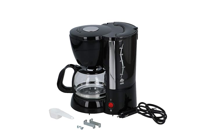 swettews Kaffeemaschine Filter Kaffee 6 Tassen LKW Camping Caravan Wohnwagen 12V 170W