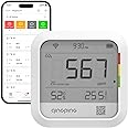 Qingping CO2 Monitor Thermometer Hygrometer, Remote Monitoring via Qingping IoT, Temperature and Humidity Monitor for Different Scenarios, Fast Alert Notification, Rechargeable Battrey