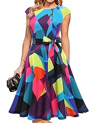 DRESSTELLS Cocktail Floral Dresses for Women