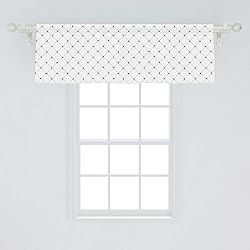 Ambesonne Fleur De Lis Window Valance, Shabby Form