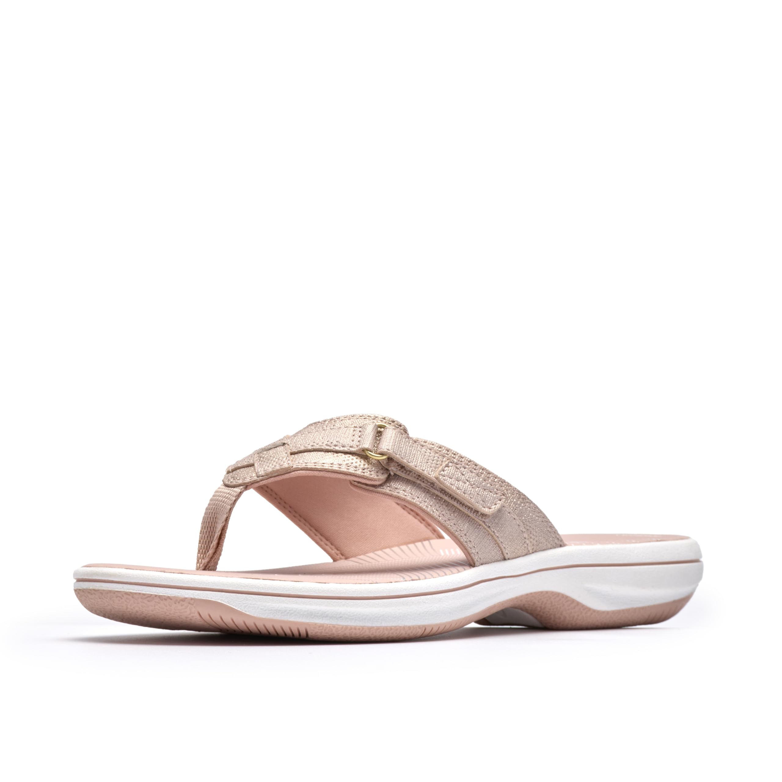 Clarks CloudSteppers Women's BREEZE SEA Flip-Flop, Dusty Rose, 5 M US Image