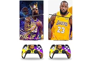 JOCHUI Console Decal Skin Vinyl Sticker Compatible with PS5 Slim Disk Console Controllers Wrap Skins Basketball Goat