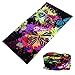 Multifunctional 16-in-1 Yoga Sports Fashion Travel Colors Headband Seamless Neck Uv Buff Solid Moisture Wicking Bandana Turban Scarf (15color butterfly)
