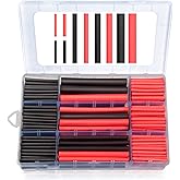 MILAPEAK 270 PCS Heat Shrink Tubing Kit - 3:1 Ratio Adhesive Lined, Marine Grade Shrink Wrap - Automotive Industrial Heat-Shr