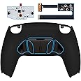 eXtremeRate Black Programmable Real Metal Buttons (RMB) Version RISE4 Remap Kit for PS5 Controller BDM 010 & BDM 020, Upgrade Board & Redesigned Back Shell & 4 Back Buttons for PS5 Controller