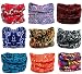 Kingree 9PCS Outdoor Multifunctional Sports Magic Scarf, High Elastic Magic Headband with Uv Resistance, Headscarves, Headbands,(Flora Print 15)