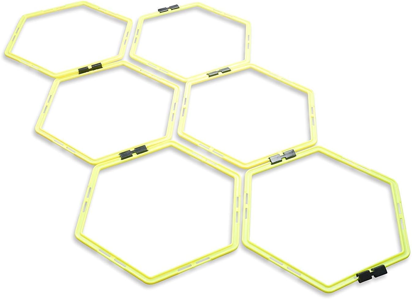Unlimited Potential Hexagonal Speed & Agility Training Rings Tennis Soccer Football Basketball Training Aid With Carrying Bag