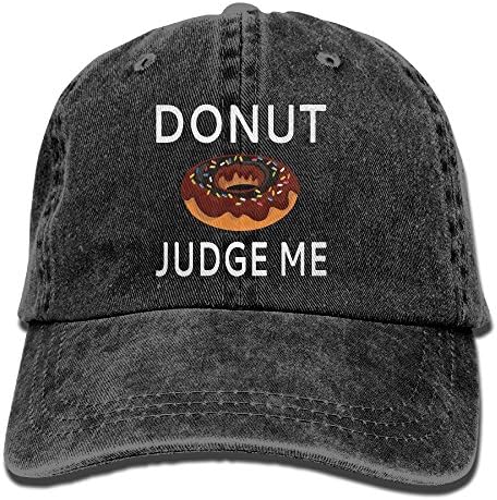 MISSNA Unisex Donut Judge Me Cotton Baseball Cap Vintage Snap Cap Hats Adjustable