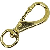 Scuba Choice 4.4" Brass Swivel Eye Snap Hook Clip #3, 13.3mm Opening