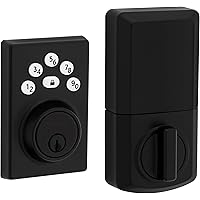 Weiser Smartcode 10 Matte Black Keyless Entry Door Lock with Handle ...