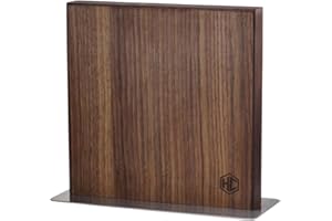 HexClad Magnetic Walnut Knife Block Holder with Strong Enhanced Magnets for Multipurpose Storage in The Home and Kitchen…
