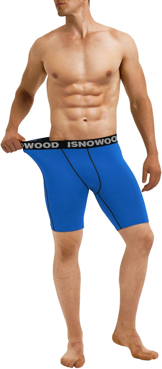 isnowood Men's 3 Pack Performance Compression Shorts : Clothing