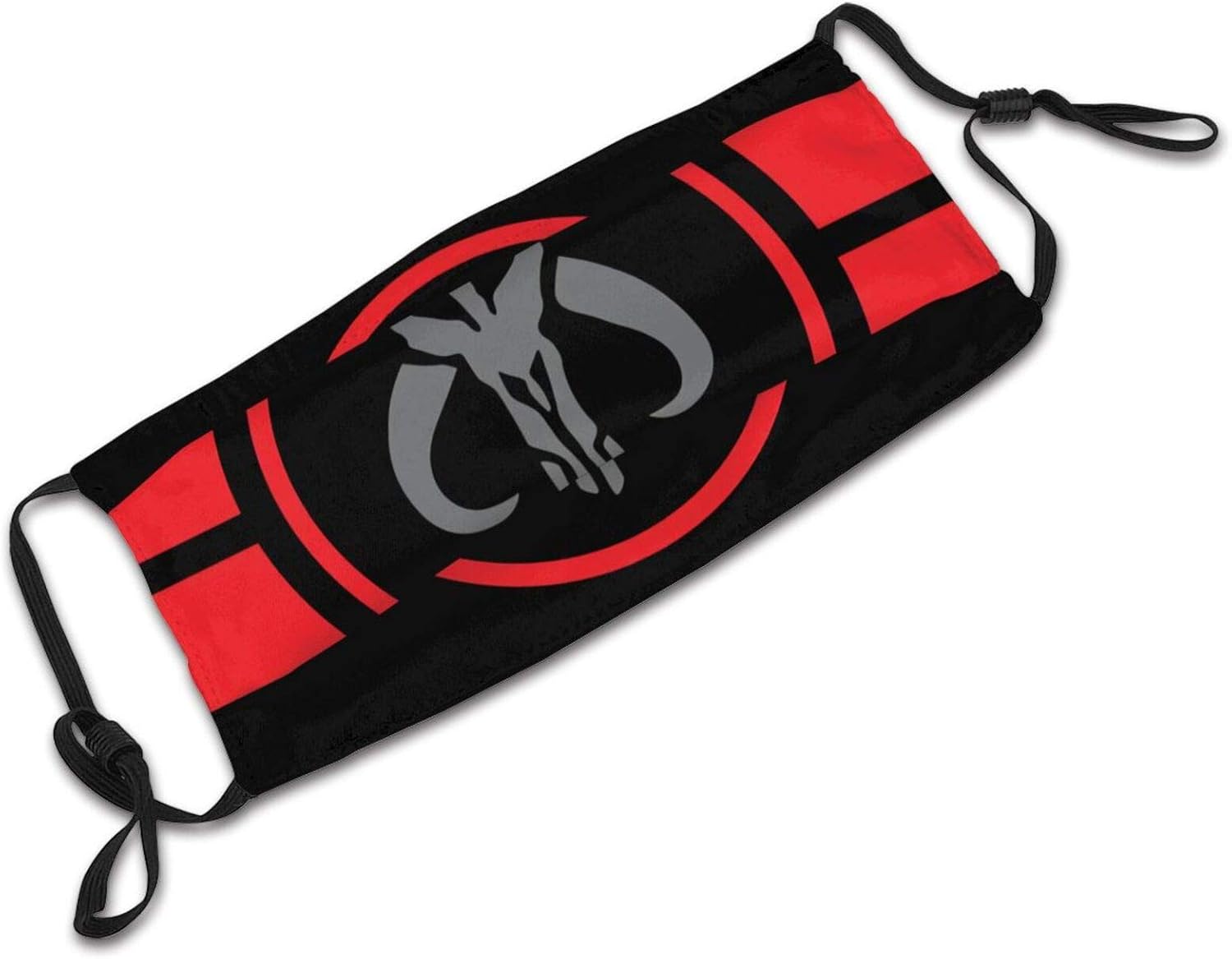 Kirito Beasley Mandalorian Logo Face Mask Washable and Reusable Outdoor Face Mask Balaclava Windproof Men's Women's Dustproof Mouth Cover with Adjustable Elastic Strap : Sports & Outdoors