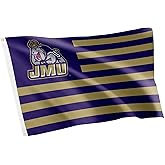 Desert Cactus James Madison University JMU Flag - 3 x 5 Feet Dukes Banner, Indoor/Outdoor Durable Fabric, 100% Polyester Design (Nation)