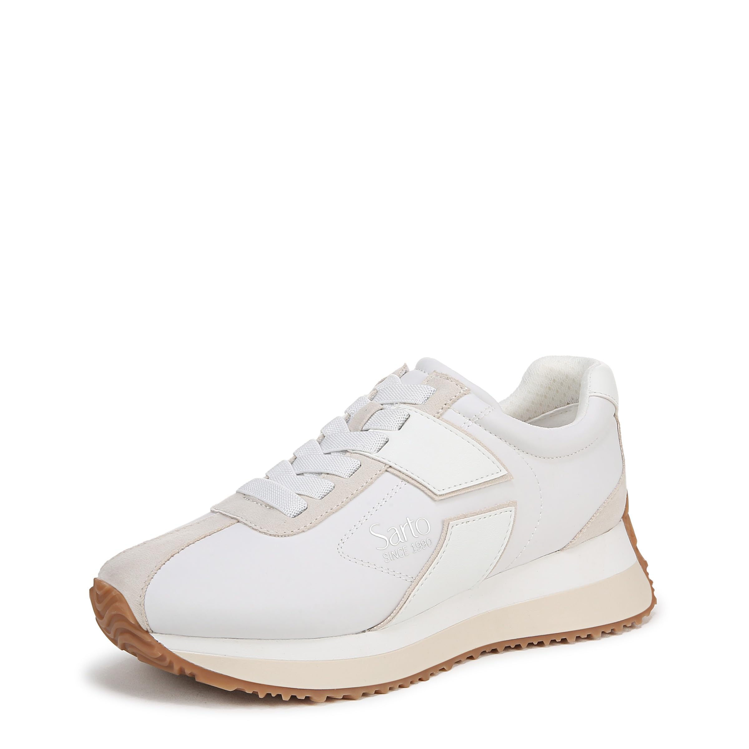 Franco Sarto Womens Erica Sneaker White 5.5 M