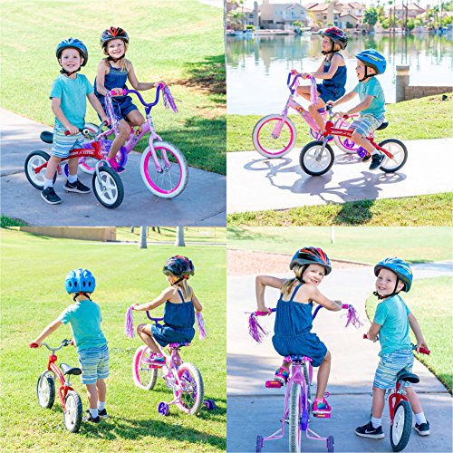 Kids Bike Helmet – Adjustable from Toddler to Youth Size, Ages 3 To 7 - Durable Kid Bicycle Helmets with Fun Racing Design Boys and Girls will LOVE - CSPC Certified for Safety (Black Red With Light) - Thumbnail 7