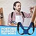 CAMP BEN Padded Posture Brace Corrector for Women and Men (Lg 37-46