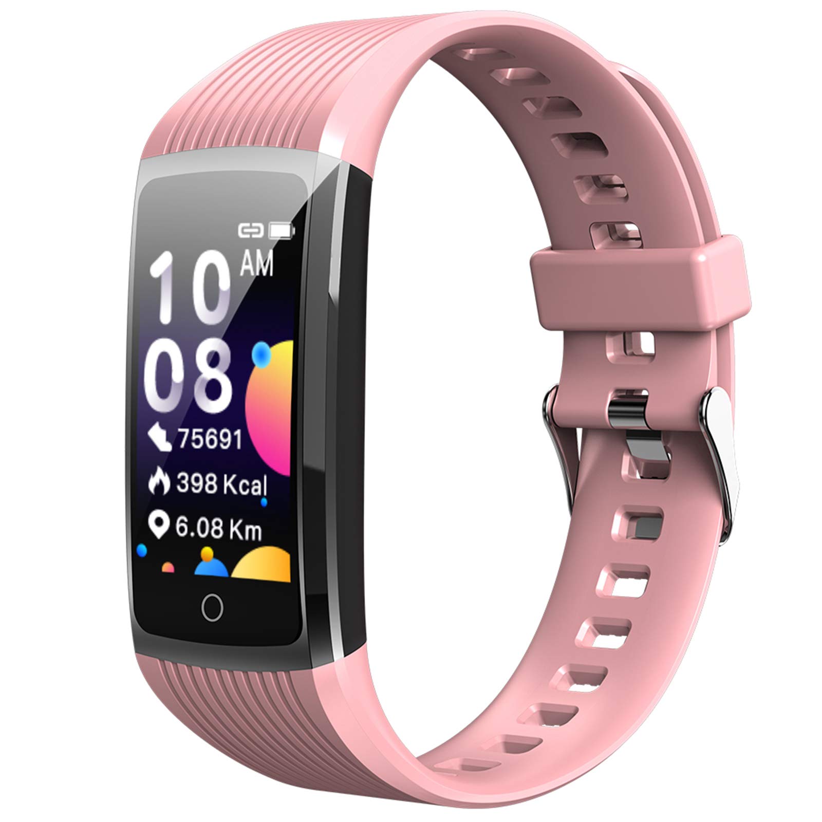 Smart Watch IP67 Waterproof Fitness Tracker with Skin & Body Temperature Heart Rate Monitor Bluetoot