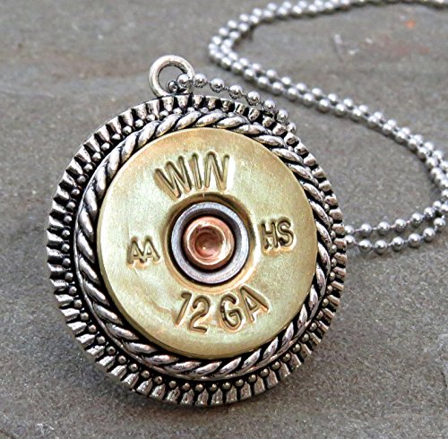Shotgun Shell Bullet Necklace Win Brass 12 gauge - Thumbnail 5