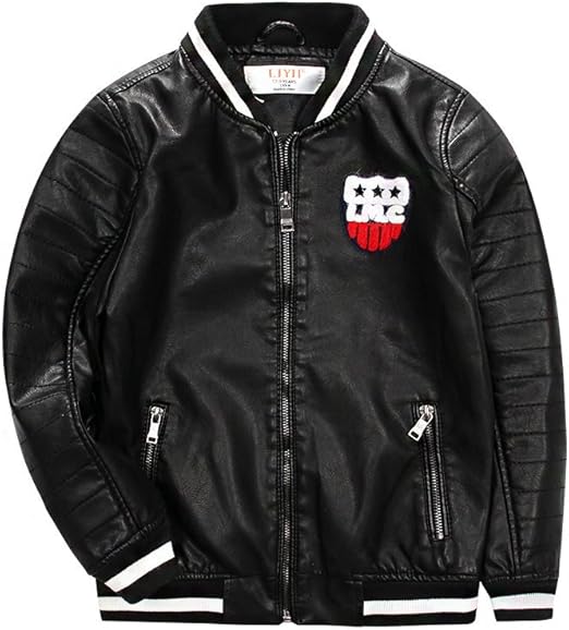 childrens faux leather jacket