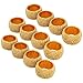 ShalinIndia Handmade Beaded Napkin Rings, Gold (Set of 12)