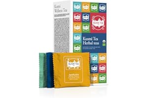Kusmi Tea - Organic Herbal Tea Gift Set - Sampler Assortment Variety Box - Gift Idea for Men and Women - Caffeine-Free Teas - Hibiscus Tea, Chamomile Tea, Rooibos - 8 Recipes - 24 Tea Bags