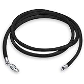 Bling Jewelry Colors Soft Thin Satin Silk Cord Strand Necklace For Pendant Layering Women Men Teen .925 Sterling Silver Lobster Claw Clasp 14, 16, 18, 20, 24, 36 Inch