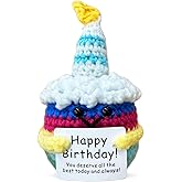 LNEMDP Mini Handmade Crochet Cakes are Lovely Birthday Gifts for Her/Him, Sisters, Brothers, Friends, Classmates, Colleagues, and Handmade Emotional Support Gifts