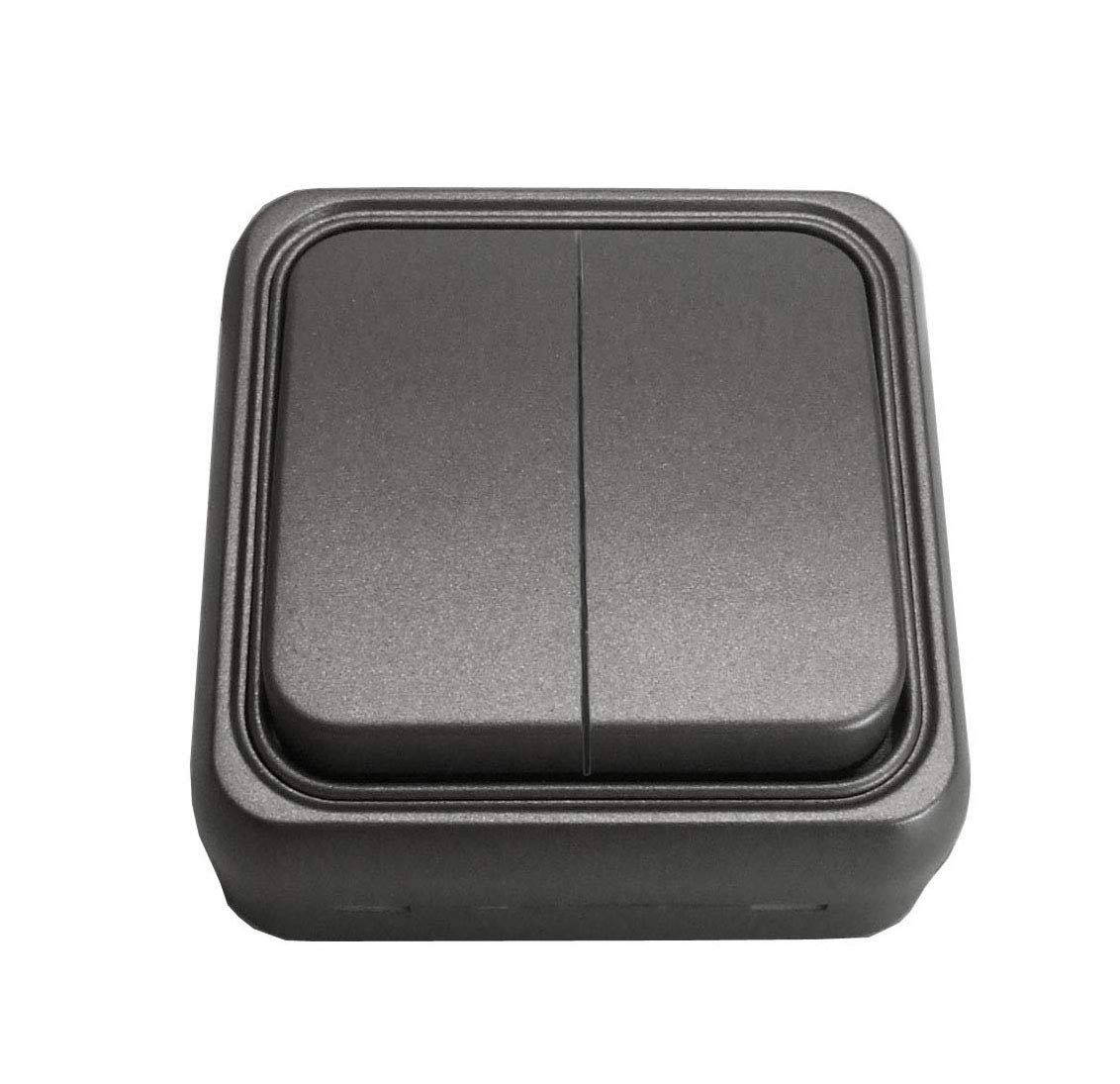 BF BF-18 - Double Switch 18 Surface 10A 250V Graphite Bag