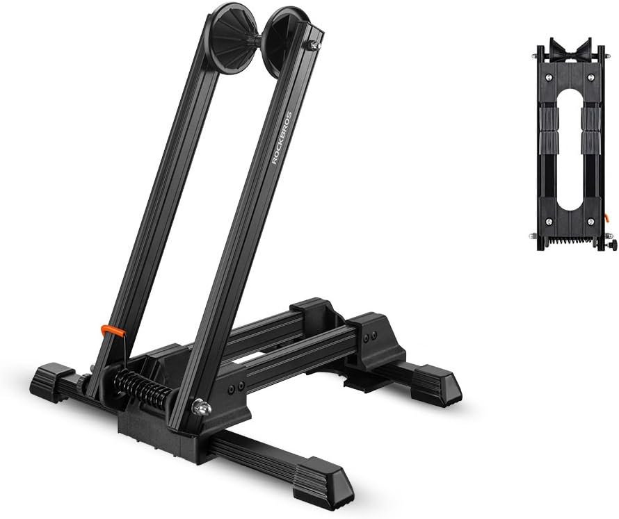 ROCKBROS Foldable Bike Stand Bicycle Storage Rack Indoor Floor Parking Wheel Holder
