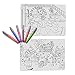 Mombella Reusable Mark-mat Coloring Mat Silicone Placemat,146 Inch, 2 Mats & 6 Marker Pens Value Package,3 Years+, Pretty Girl and Happy Christmas - Advanced
